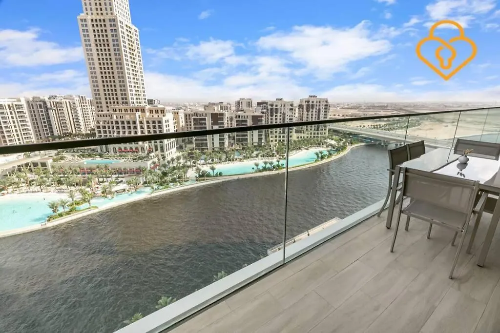 Keysplease 2 Bedroom Water View In Palace Residence, Creek Harbour Dubaj Apartmán